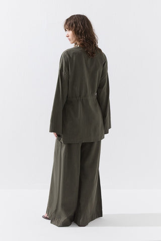 Ensemble à lacets kaki